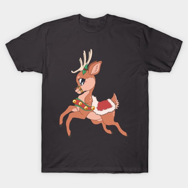 Holiday Reindeer T-Shirt by Grethe_B